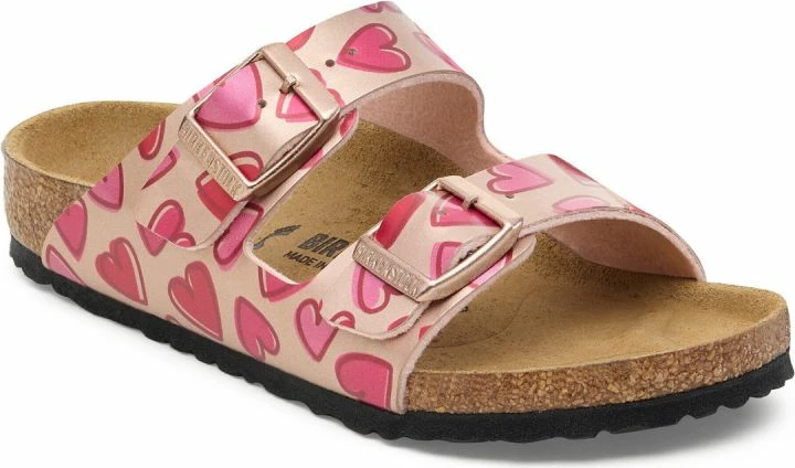 Sandale për fëmijë Birkenstock Arizona Kids 1030434, electric metallic copper hearts