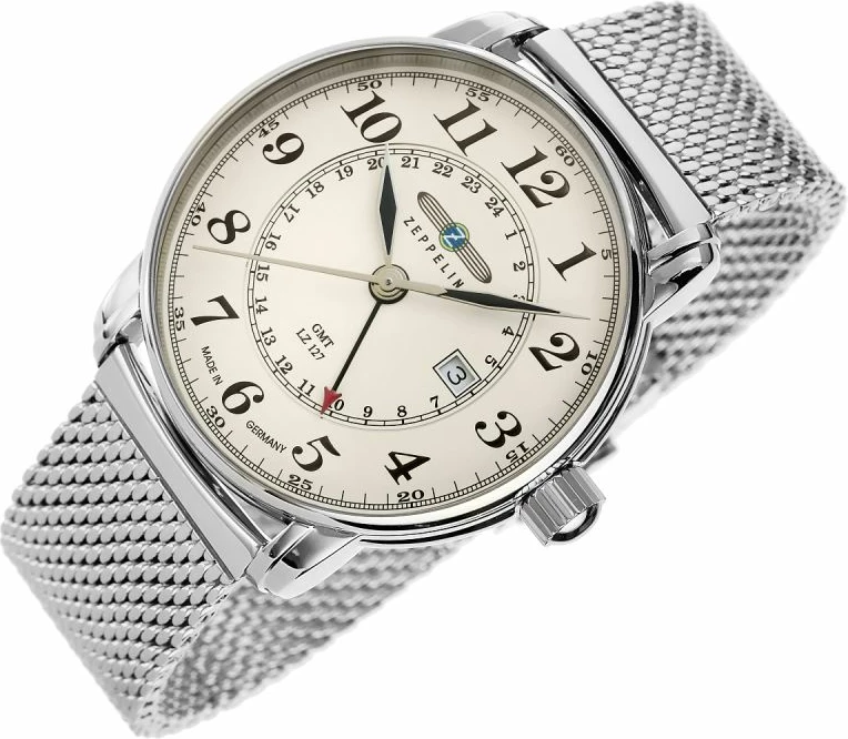 Orë dore për meshkuj Zeppelin, e zezë