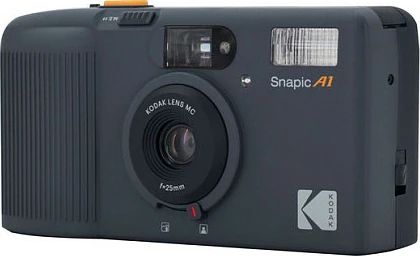 Aparat fotografik me film Kodak Snapic A1, 35mm, blic i integrum, Gri Rhino