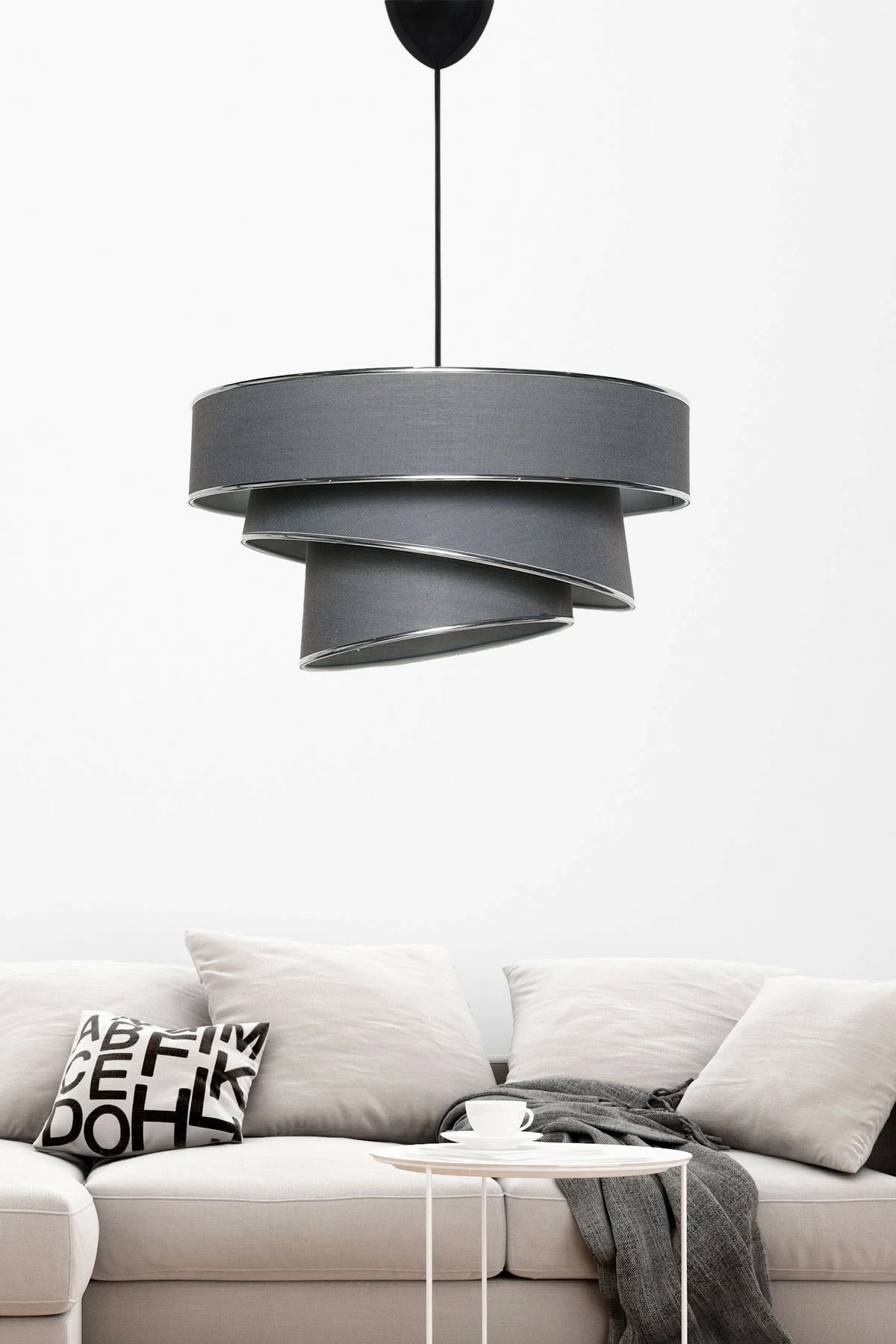 Llambë tavani Opviq Couper, anthracite, argjend - 1