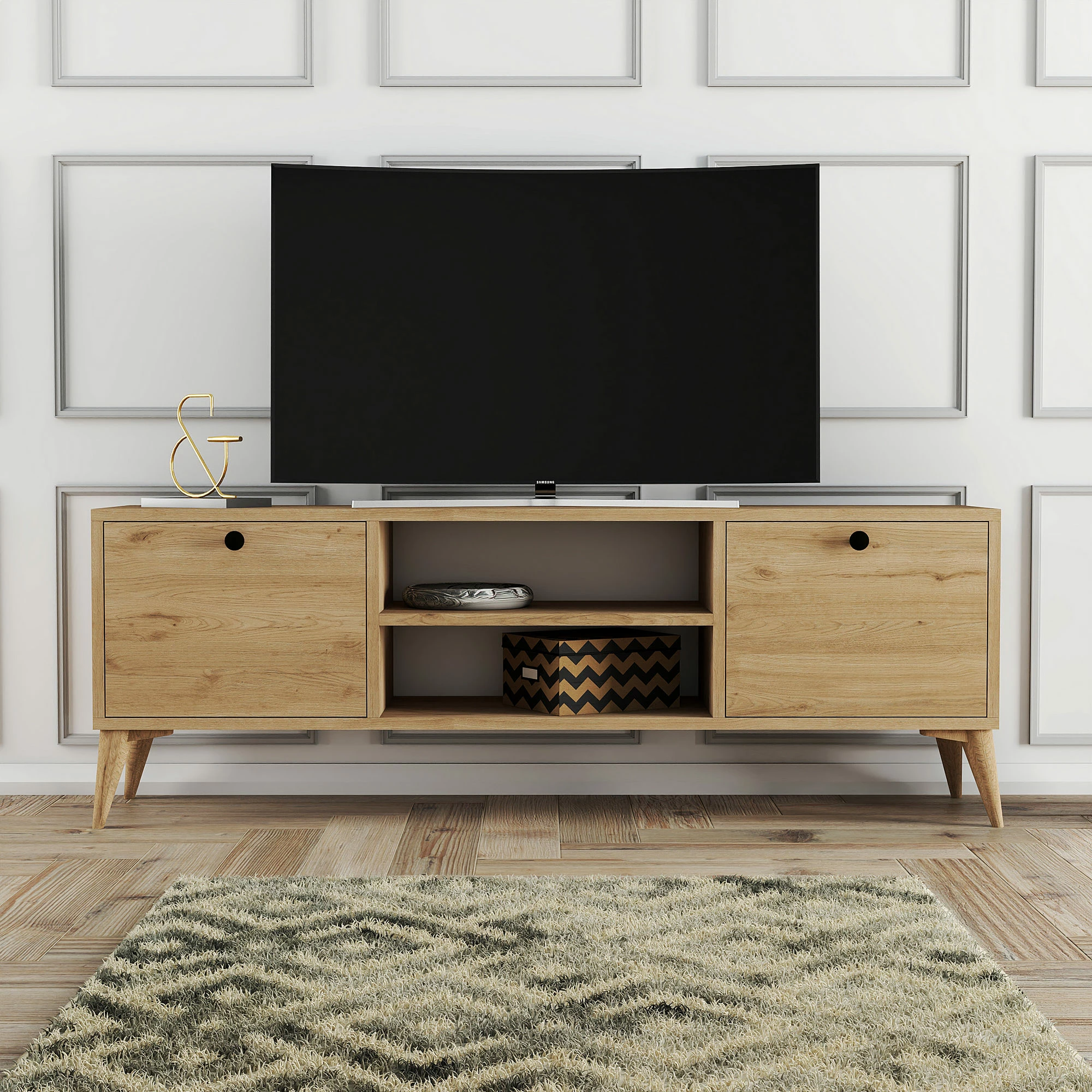 Komodë TV Hanah Home Dolce 1122, ngjyrë lisi
