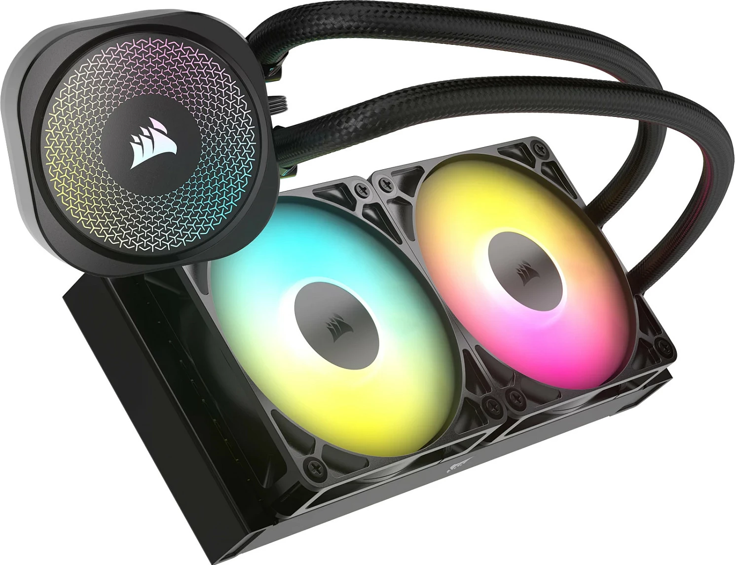Ftohës procesori Corsair Nautilus 240 RS ARGB, all-in-one liquid, 2x ventilatorë, 2100 RPM, i zi