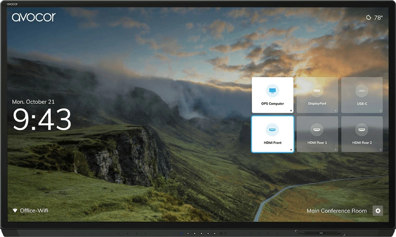 Ekran interaktiv AVOCOR G Serie AVG-7560, 75 inç, 4K Ultra HD, Touchscreen, i zi