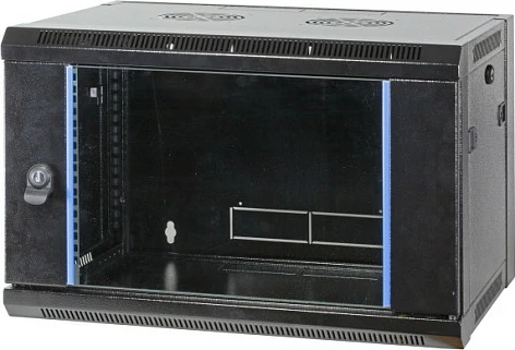 Kabinet muri 19" EFB Elektronik 21U, thellësi 600mm, çelik, i zi