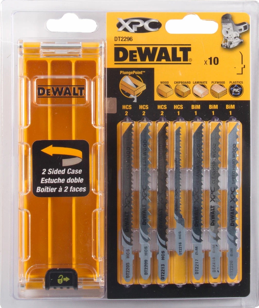 Set tehësh për sharrë zhytëse DeWalt DT2296 XPC T-shank 10 copë