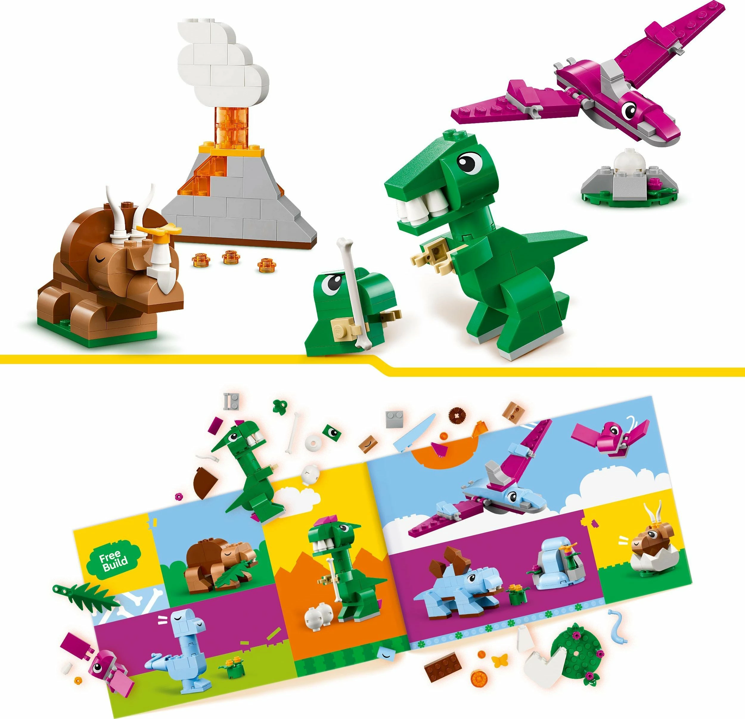 Set LEGO Classic Creative Dinosaurs 11041, 450 elemente