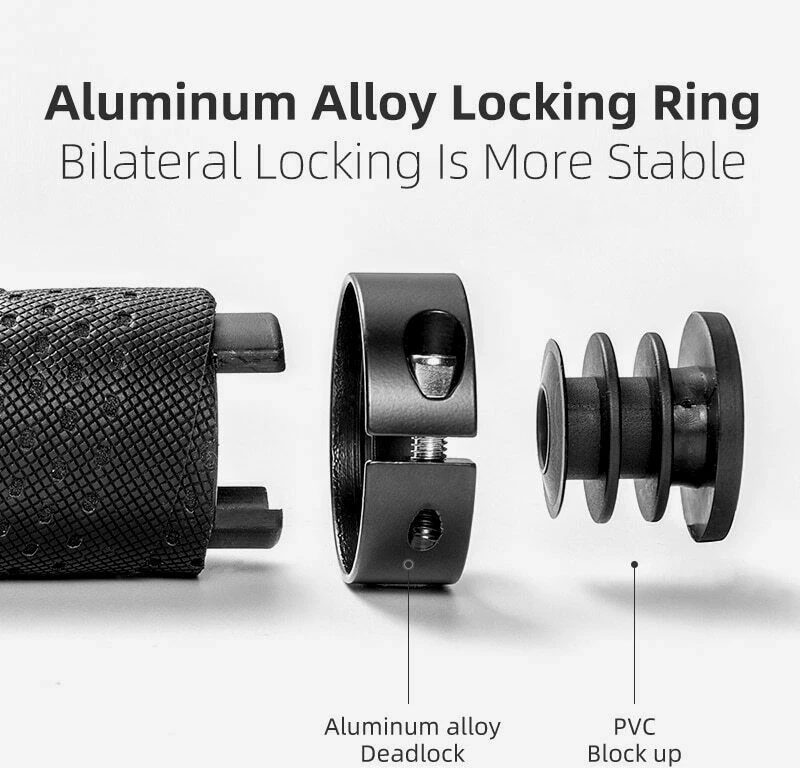 Doreza timoni për biçikletë Rockbros, të zeza