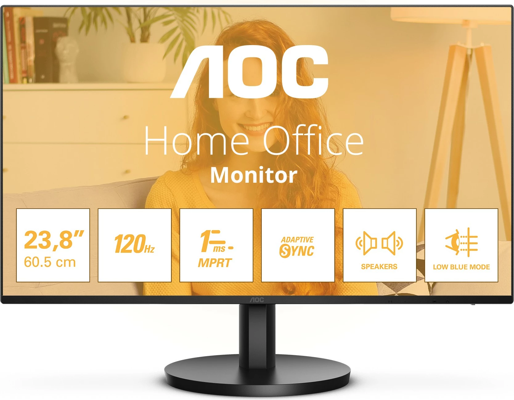 Monitor AOC 24B3QA2 23.8 inç IPS Full HD, Speaker, HDMI+DP, e zi