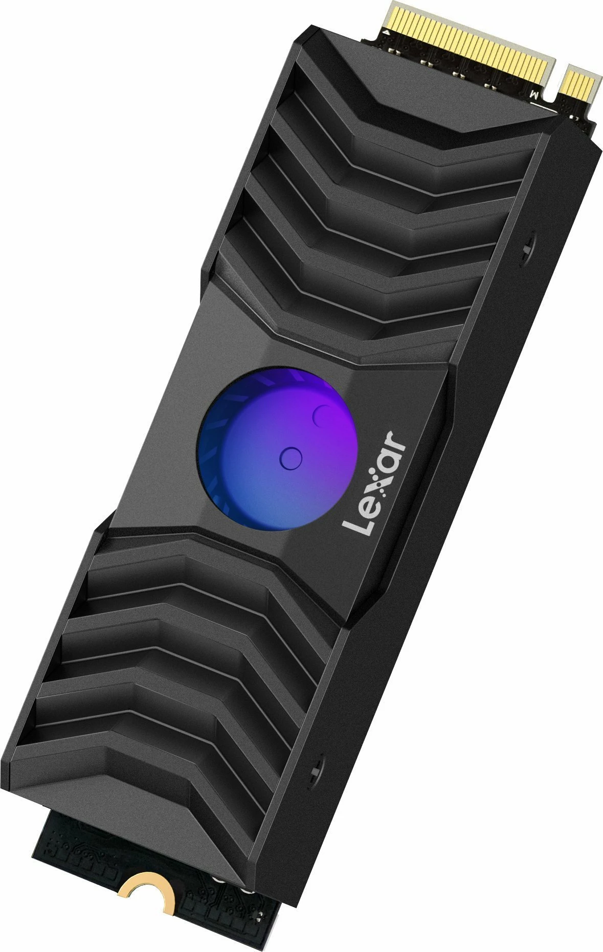 SSD Lexar NM1090 2TB M.2 2280 PCIe 5.0 x4 NVMe me heatsink me ventilator RGB, e zezë