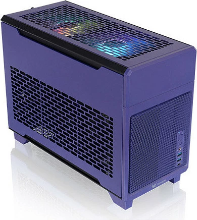 Kasë Thermaltake TR100 Mini Tower, Mini-ITX, USB-C, vjollcë (Future Dusk)