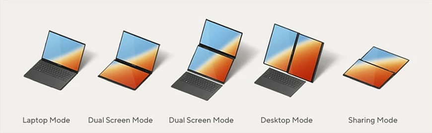 Laptop ASUS Zenbook Duo 14 UX8407AA-SN469X, CU9 386H, 32GB RAM, 1TB SSD, Windows 11 Pro, Touch