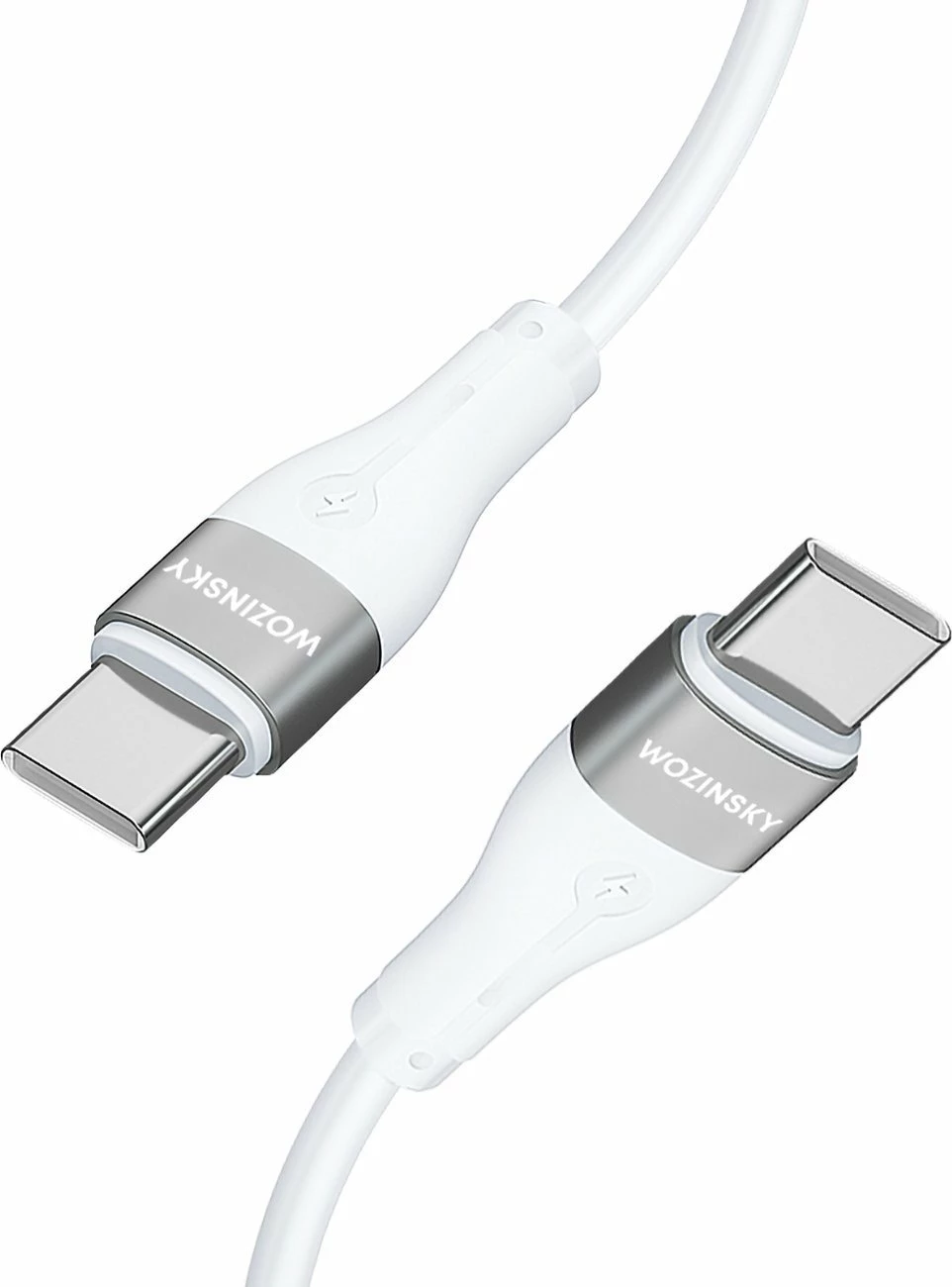 Kabllo USB-C në USB-C Wozinsky WSTCC2 2 m PD 65W e bardhë (1 copë)