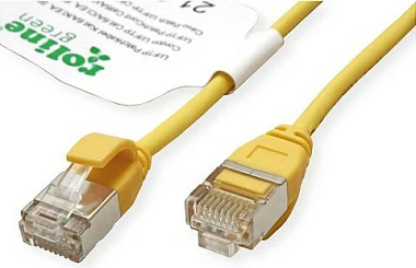 Kabllo rrjeti ROLINE GREEN 21.44.3324, Cat6a, 1.5 m, U/FTP, RJ-45, 10GbE, e verdhë
