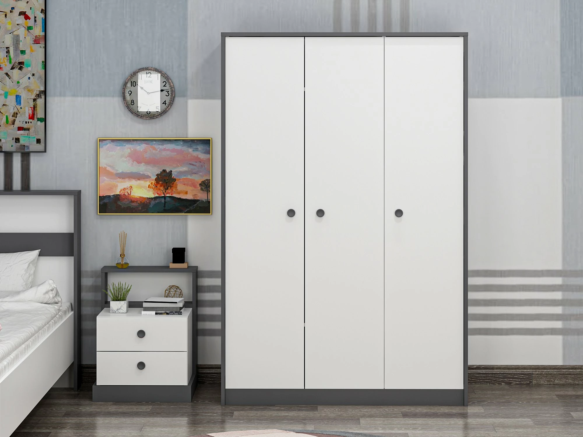 Dollap Hanah Home, Life, i bardhë, antracit