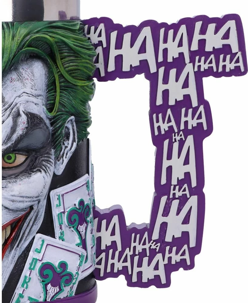 Filxhan koleksionues NEMESIS NOW The Joker 15.5 cm, rezinë me insert inox, i pikturuar me dorë