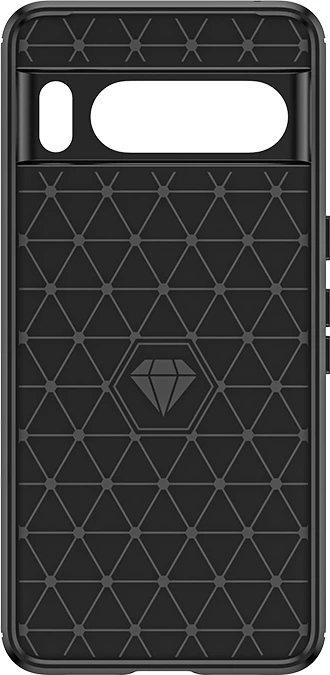 Mbështjellës Hurtel Carbon Case për Google Pixel 8 Pro, i zi