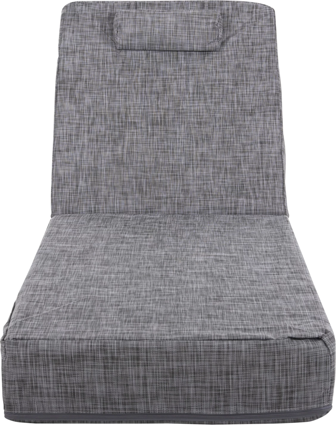 Jastëk për shezlong, tekstilene, ngjyrë gri, Sifnos FH11761.10, 200(120+80)x70x20 cm