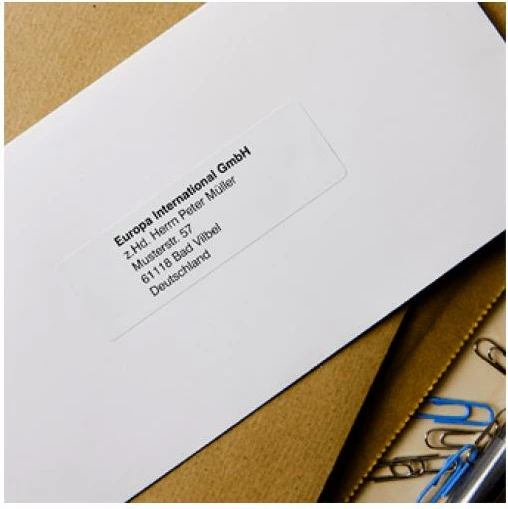 Etiketa adrese të paraprerë, Brother DK-11201, tekst i zi në letër, të bardha