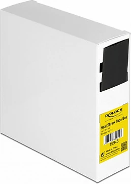 Tub termo-tkurrës DeLOCK 19945, 40 cm, Ø 25.4 mm, 2:1, i zi