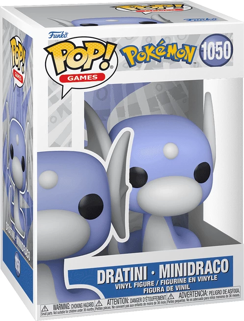 Figurinë koleksionuese vinyl Funko POP! Games Pokemon Dratini, blu/bardhë