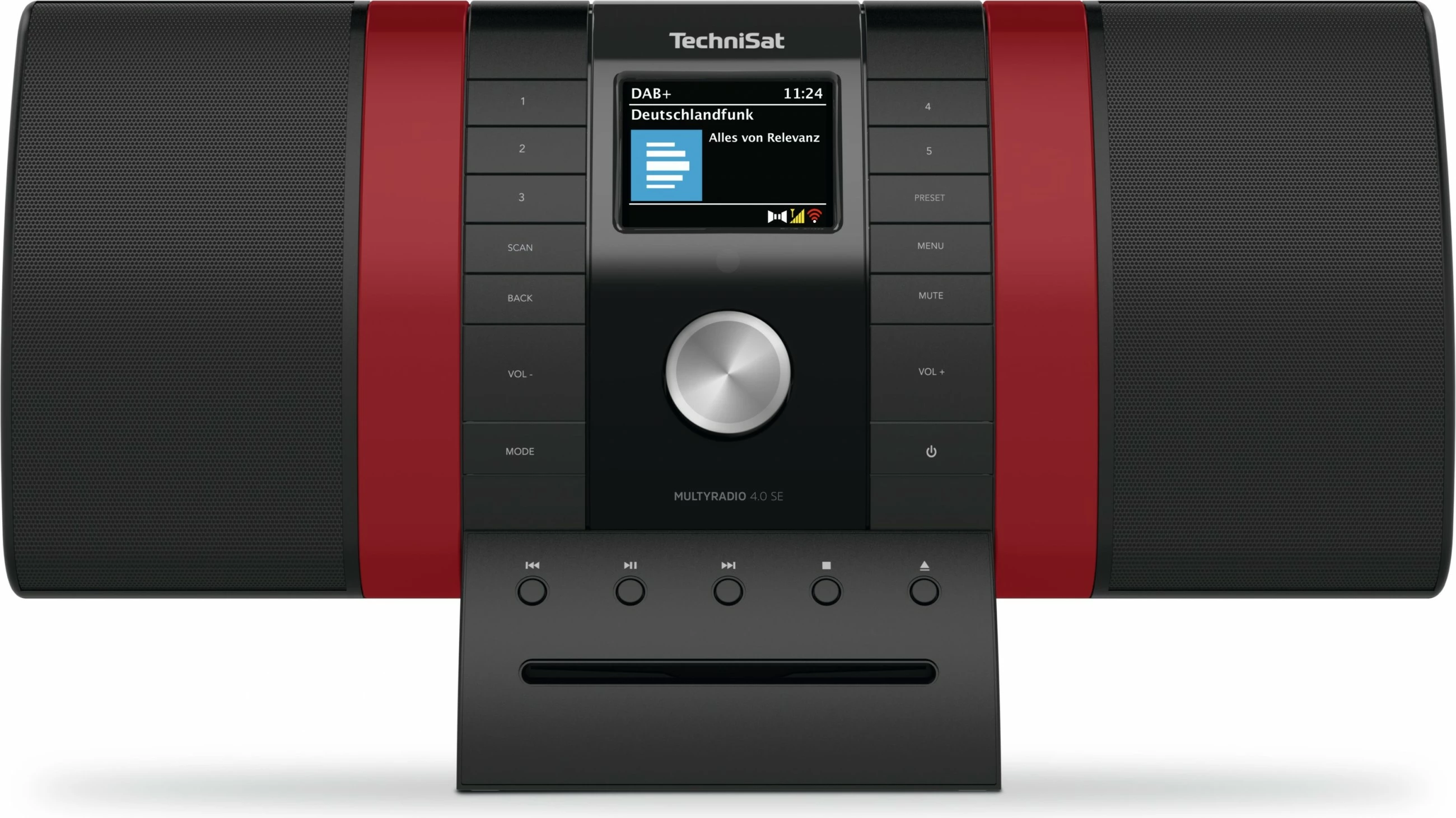 Radio multimediale TechniSat Multyradio 4.0 SE, e zezë/kuqe