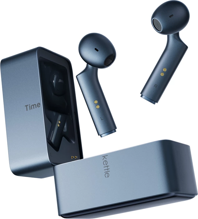 Kufje përkthimi Timekettle W4, përkthim në kohë reale 43 gjuhë/96 aksente, deri 20 orë me kuti karikimi, blu (set)