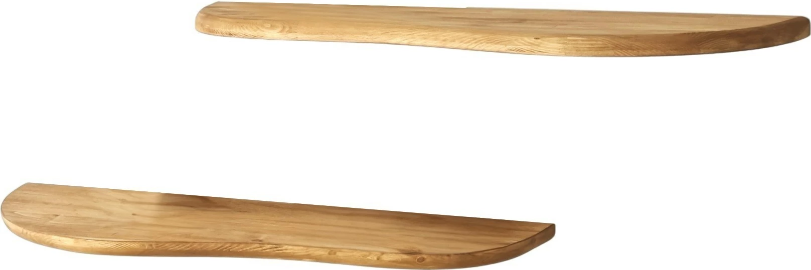 Raft muri Skye Decor, valë, 2 copë, ngjyrë lisi