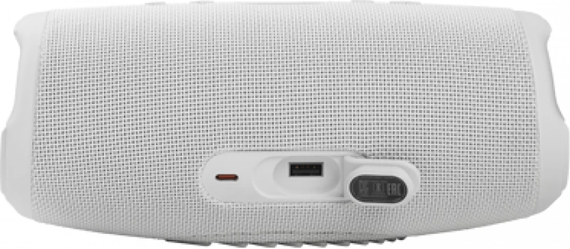 Altoparlant Bluetooth portativ JBL Charge 5, 40 W, Bluetooth 5.1, IP67, bateri 7500 mAh, i bardhë