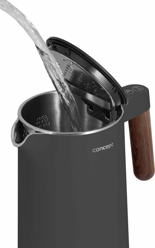 Çajnik elektrik CONCEPT RK3305, gri e errët