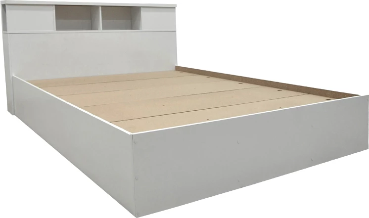 Krevat dopio, ngjyrë e bardhë, 140x200cm