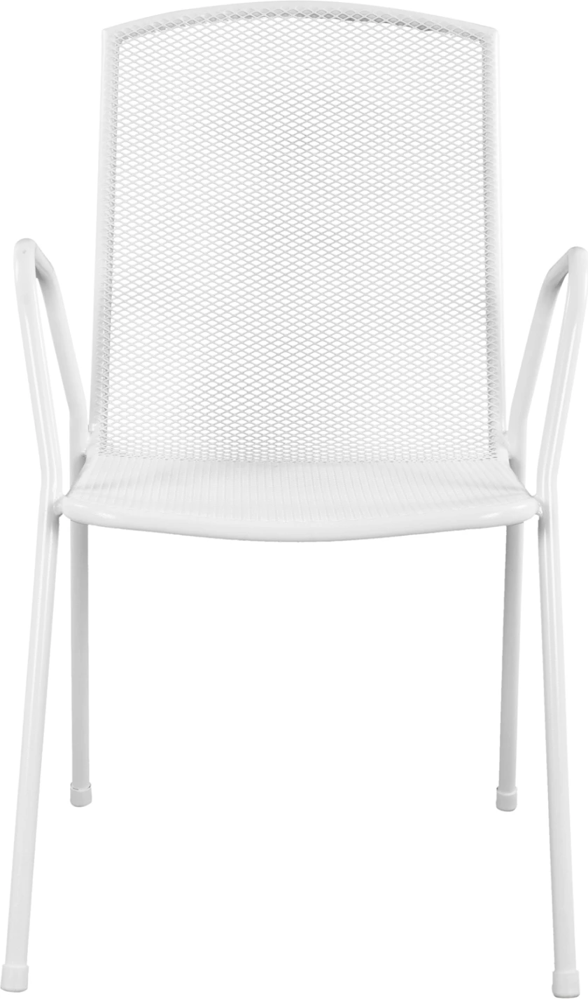 Karrige metalike për jashtë, e bardhë, FH5005.02, 54x62x89 cm