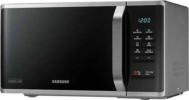 Mikrovalë me grill Samsung MG23K3523AS, argjendtë/zezë 6