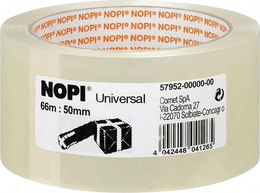 Shirit paketimi NOPI Universal 50mm x 66m, transparent