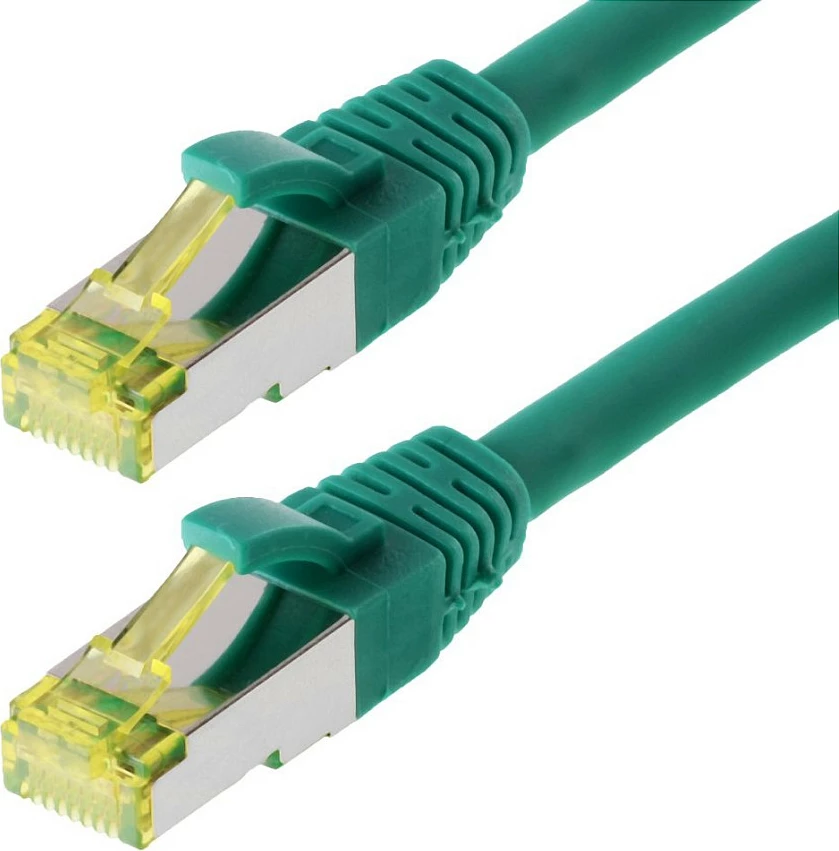 Kabllo rrjeti Helos Cat6a S/FTP 7.5m, RJ-45, e gjelbër