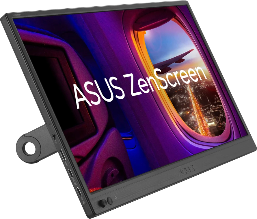 Monitor portativ ASUS ZenScreen MB169CK 16" FHD IPS, USB-C dual, Mini HDMI, kickstand, i zi