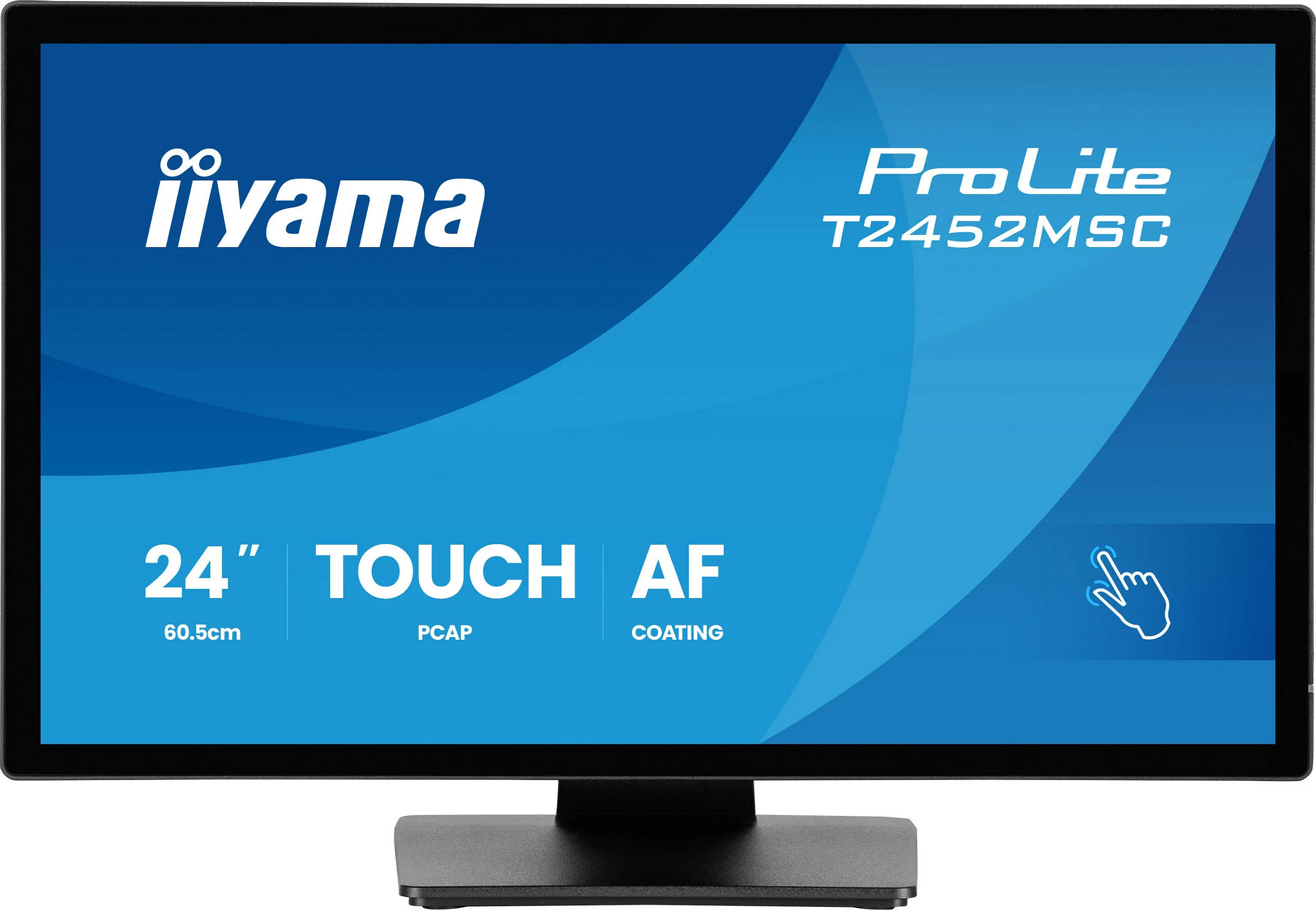 Monitor iiyama ProLite T2452MSC-B2, 24", FHD IPS, 120Hz, Touch, HDMI/DisplayPort, i zi