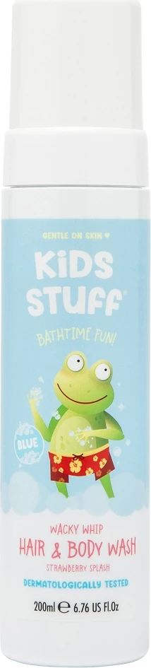 Shkumë për trup dhe flokë Kids Stuff Whacky Whip unisex blue 200ml