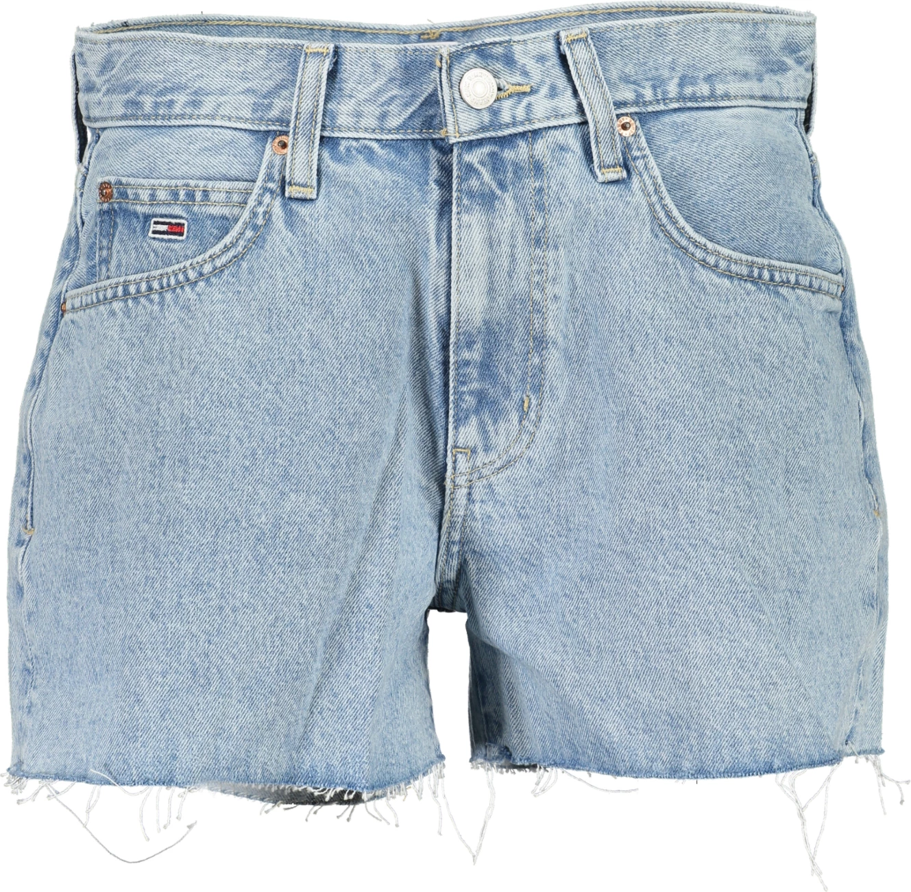 Shorce jeans TOMMY HILFIGER për femra, kaltër e çelët