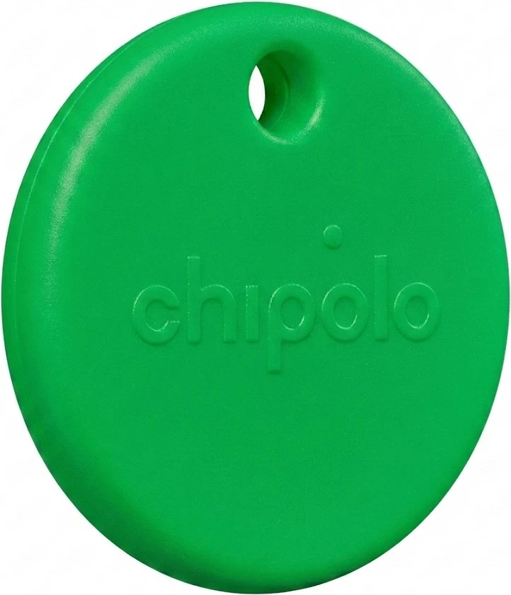 Gjetës Bluetooth Chipolo POP, kompatibil me Apple Find My dhe Android Find Hub, bateri CR2032, IP55, e gjelbër