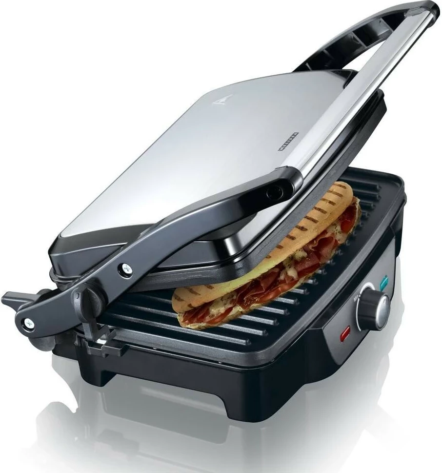 Grill tavoline Melissa 16240108, 1600W, ngjyrë argjend-gri