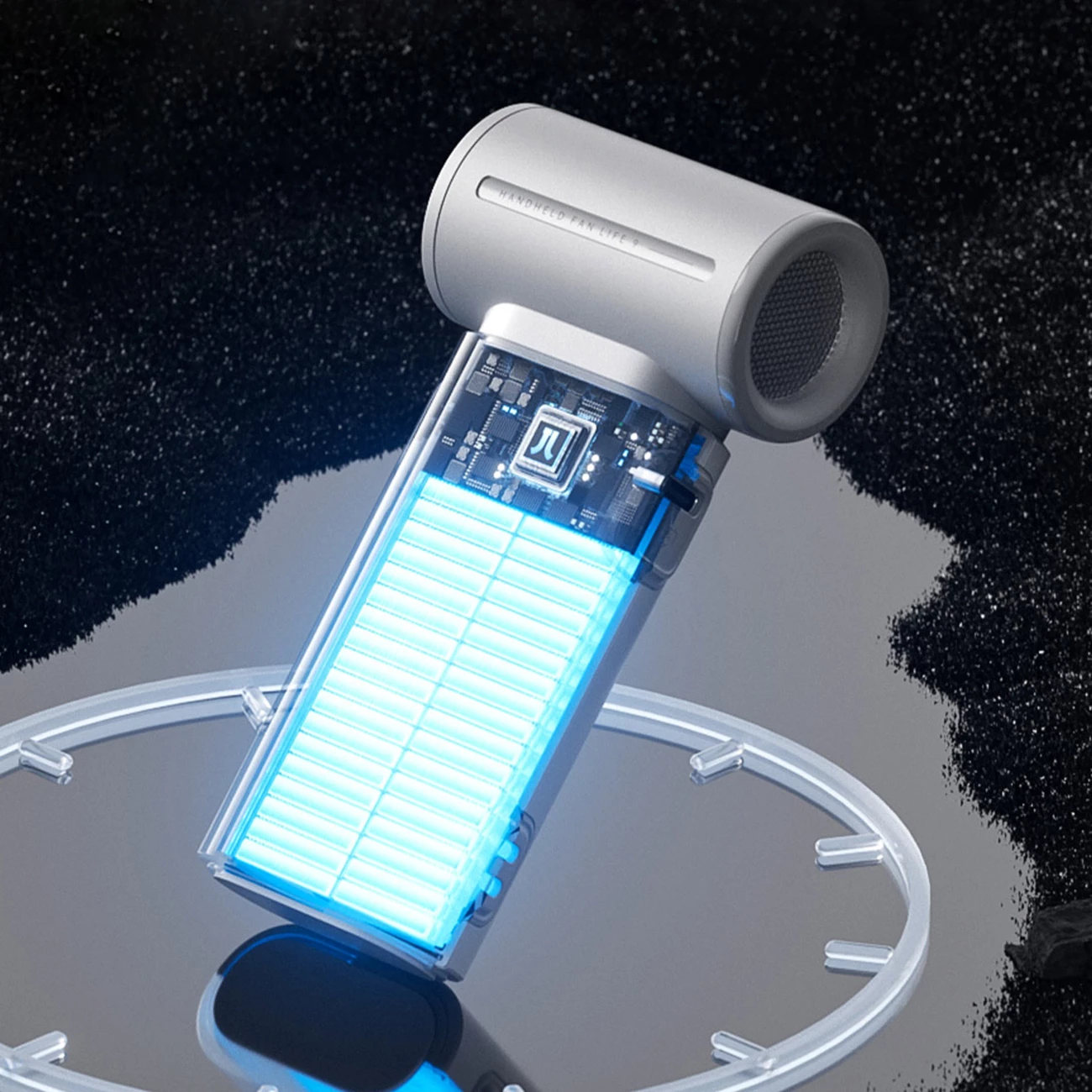 Ventilator dore Jisulife Life9, 5000mAh, USB-C, Gri