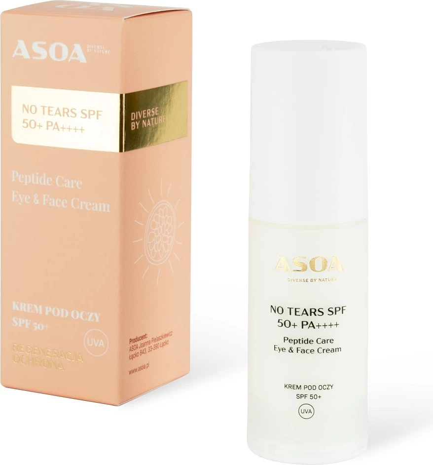 Krem për fytyrë dhe sy për femra Asoa SPF50+ 30ml