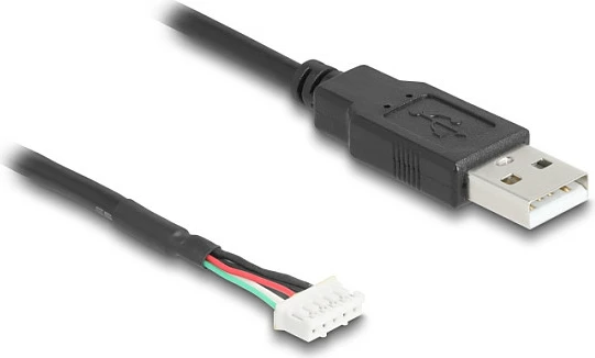 Kabllo USB DeLOCK 12109, USB-A në bllok terminal 5-pin, 0.6 m, USB 2.0, e zezë