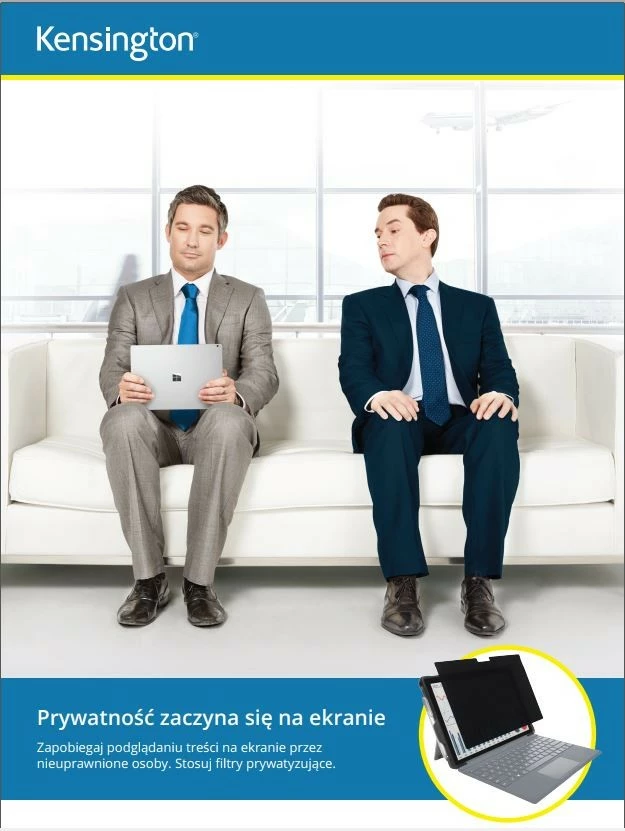 Filter privatësie për monitor Kensington 626488 24" 16:10 i dyanshëm i heqshëm, i zi