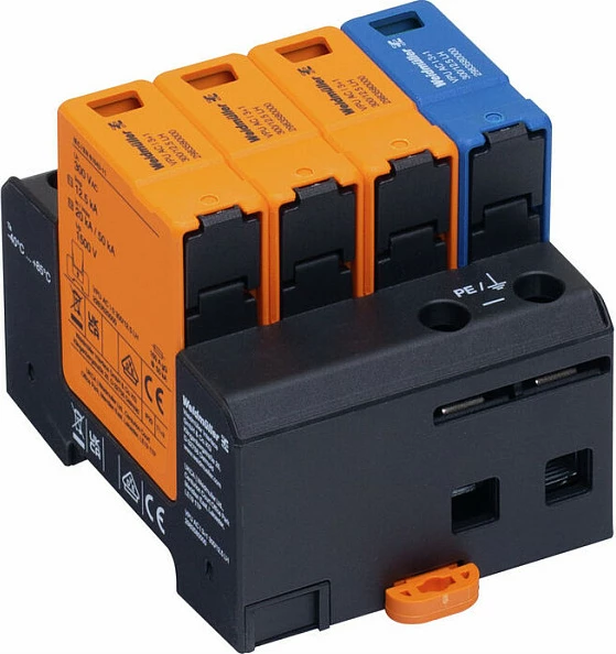 Mbrojtës nga mbitensioni Weidmüller VPU AC I 3+1 300/12.5 LH, për TT/TN-S/TN-C-S