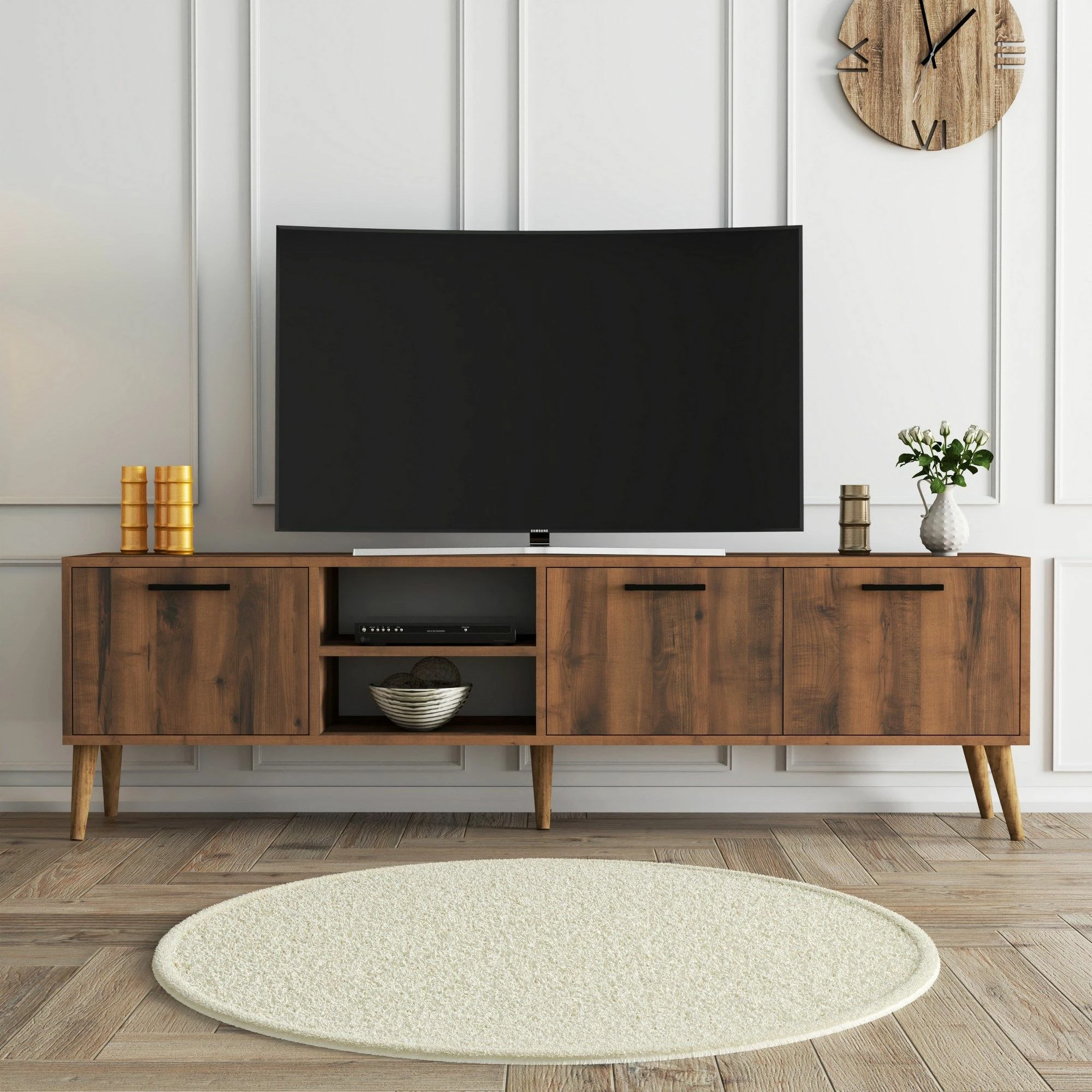 Komodë TV Exxen, ngjyrë arre, 180x53x35cm