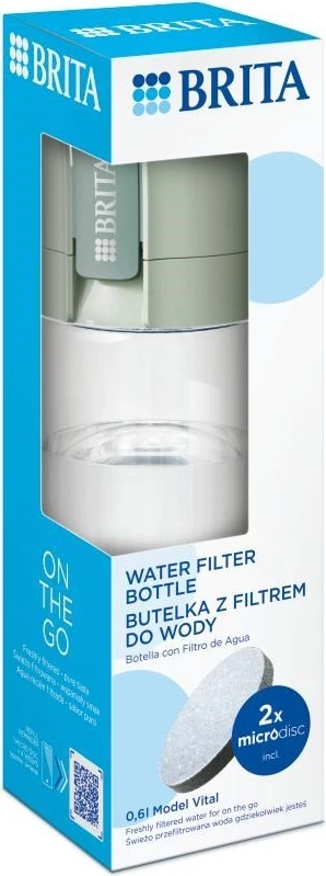 Shishe filtruese uji Brita Vital, 600 ml, e gjelbër