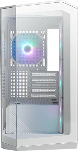 Kasë MSI MAG PANO M100R PZ, Micro Tower, ITX/micro ATX, ARGB, e bardhë