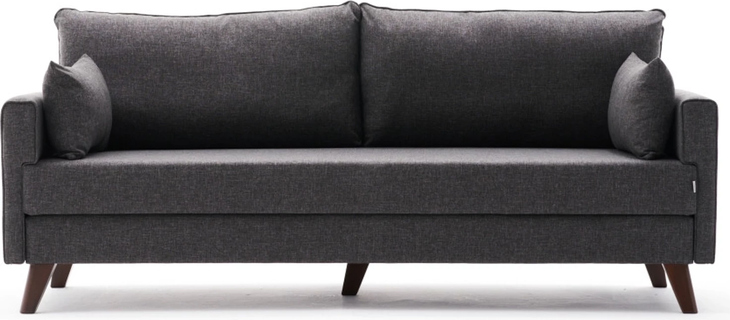 Krevat-sofë treshe, ngjyrë antracit, Bella Sofa Bed