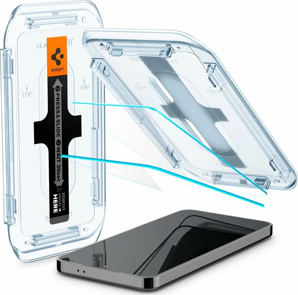 Mbrojtës ekrani Spigen GLAS.tR EZ Fit HD për Samsung Galaxy S24, xham i kalitur, transparent, 2 copë